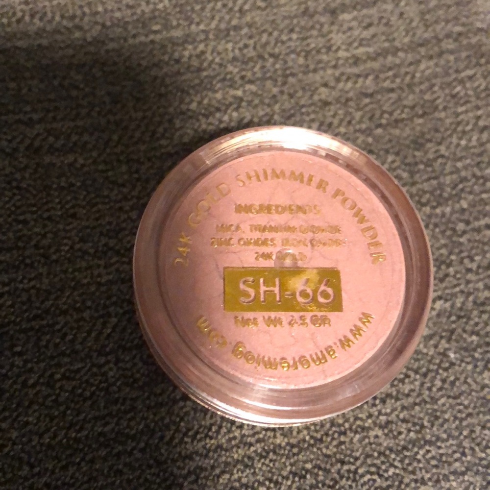 AMORE MIO 24K Shimmer Gold Pink Eyeshadow New